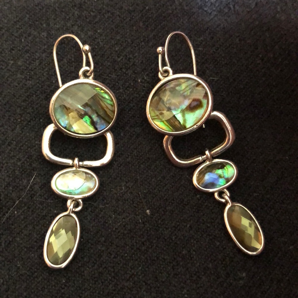 Lia Sophia Silver and multi color earring